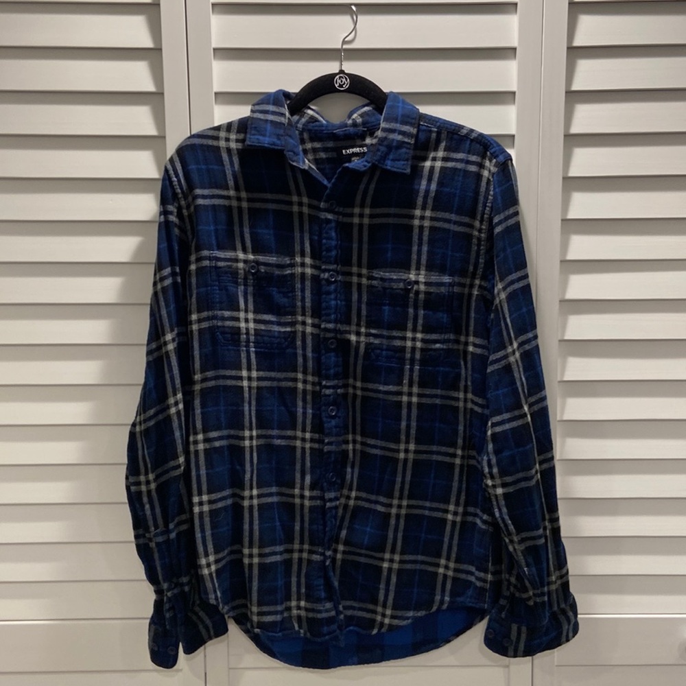 Mens Express Button Down Flannel